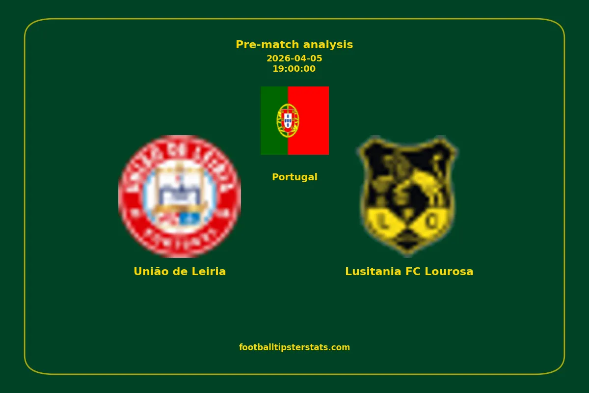 Pre-match analysis: União de Leiria vs Lusitania FC Lourosa on 2026-04-05